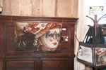 Close Up Of Feather Mask Tapestry