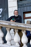 Stewart on the Rialto Bridge
